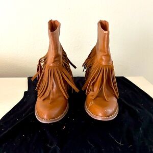 fringe ankle boots